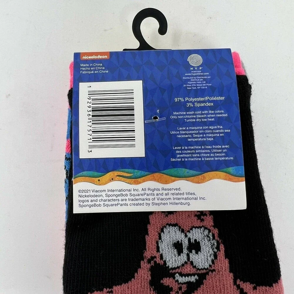 Nickelodeon Spongebob Squarepants Patrick Womens Socks Size 4-11‎